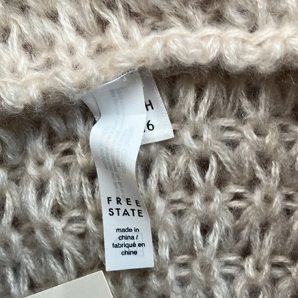 NWT FREE STATE Unisex infinity scarf one size Cream circle cozy